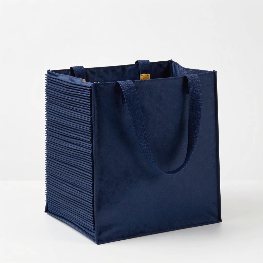Navy Nonwoven Tote Pack